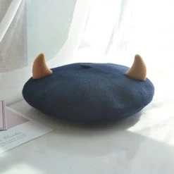 Juwas CLOTHING Little Devil Horn Beret Hat