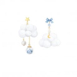 Juwas NEW ARRIVAL Kawaii Clouds And Stars Dangle Earrings