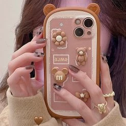 Juwas 3D Bear IPhone Case