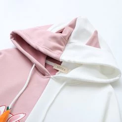 Juwas.com Online Store Pink White Colors Rabbit Carrot Hoodie 12 Juwas.com Online Store Pink White Colors Rabbit Carrot Hoodie