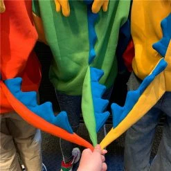 Juwas.com Online Store NEW ARRIVAL Color Block Dinosaur Monster Hoodie