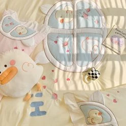 Juwas Cute Duckling Embroider Cotton Bedding Set 19 Juwas Cute Duckling Embroider Cotton Bedding Set