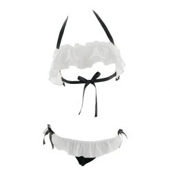 Juwas Sexy Ruffle Hollow Underwear Set