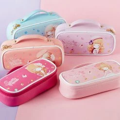 Juwas NEW ARRIVAL Sweet Smile Flower Girl Hardbound Pencil Case