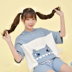 Juwas Kawaii Deep Sea Monster Hoodie And Shorts