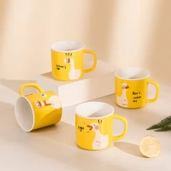 Juwas Cute Cartoon Duck Print Mug NEW ARRIVAL