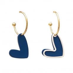 Juwas Love Heart Flowers Bowknot 925 Sterling Silver Stud Earring Ear Clips