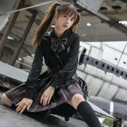 Juwas Black JK Uniform Bow Ties & Tie