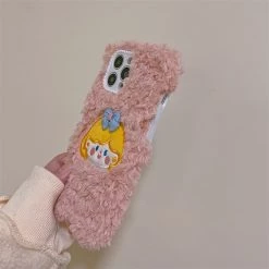 Juwas Cute Cartoon Princess Embroidery IPhone Case NEW ARRIVAL