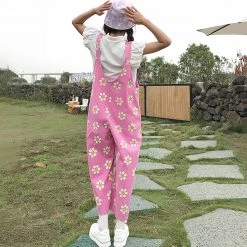 Juwas NEW ARRIVAL Flowers Print Rose Overalls Suitpants Dungaree 16 Juwas NEW ARRIVAL Flowers Print Rose Overalls Suitpants Dungaree