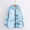 Juwas Letter Animal Number Printed Jacket