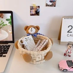 Juwas Stuffed Bear Storage Basket