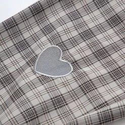 Juwas Sweet Love Heart Plaid Elastic Waist Pants NEW ARRIVAL