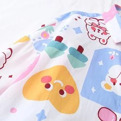 Juwas Cartoon Rabbit Pattern Shirt