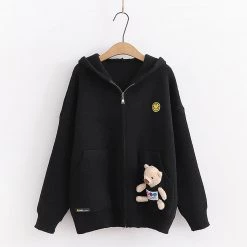 Juwas CLOTHING Bear Doll Packet Cardigan Sweater