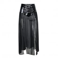 Juwas Sexy Lace Chain Latex See Through Pants NEW ARRIVAL
