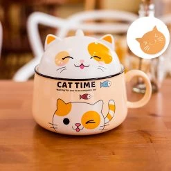 Juwas Cute Kitty Ceramic Bowl NEW ARRIVAL