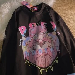 Juwas Anime Print Loose Hoodie 14 Juwas Anime Print Loose Hoodie