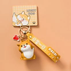 Juwas NEW ARRIVAL Japanese Corgi Wrist Keychain