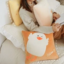 Juwas Cute Duck Throw Pillow