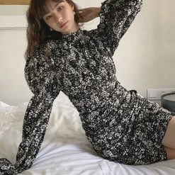 Juwas Chic Floral Mini Slim Dress CLOTHING