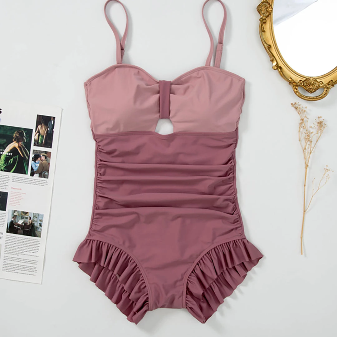 Juwas Cute Mermaid Two-Tone Onesie Swimsuit 9 Juwas Cute Mermaid Two-Tone Onesie Swimsuit