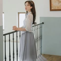 Juwas Princess Short Grey Doll Dress NEW ARRIVAL