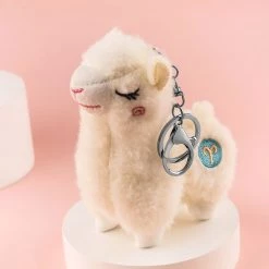 Juwas Sassy Alpaca Plush Keychain