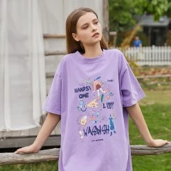 Juwas Graffiti Art Print Long T-shirt NEW ARRIVAL