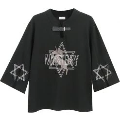Juwas Dark Goth “Mystery” Unicorn Long Sleeve T-shirt CLOTHING