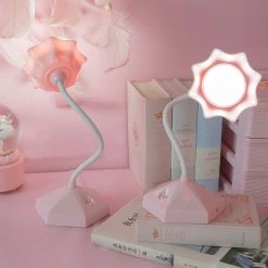 Juwas Kawaii Flowers Rechargeable LED Desk Lamp Lamp & Projector