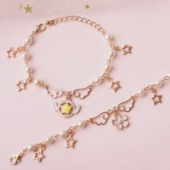 -Juwas Sweet Star And Sakura Wings Bracelet