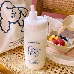 Juwas Kawaii Puppy White Water Bottle