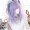 Juwas Harajuku Purple Gradient Short Bangs Wig Fashion & Beauty