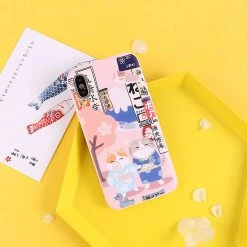 -Juwas NEW ARRIVAL Cats Wear Kimono Sakura IPhone Case