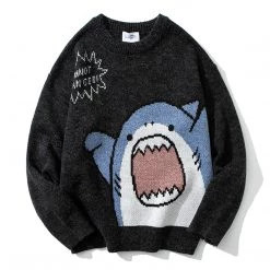 Juwas NEW ARRIVAL Shark Cotton Fleece Sweater