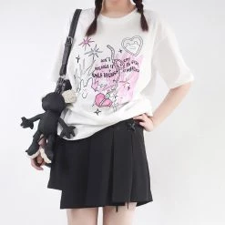 Juwas Funny Rabbit Graphics Print Cotton T-shirt NEW ARRIVAL