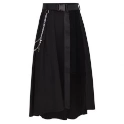 Juwas NEW ARRIVAL Cross Detail Chic Polo Tops Dress With Wrap On Skirt