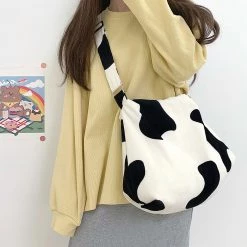 Juwas Cow Pattern Crossbody Bag
