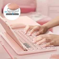 -Juwas Pastel Color Chargeable Wireless Bluetooth Keyboard For Phone And IPad NEW ARRIVAL