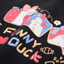 Juwas Funny Letter Print Warm Hoodie CLOTHING