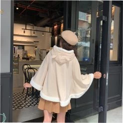 -Juwas NEW ARRIVAL Lucky Cat Hooded Cape Cloak