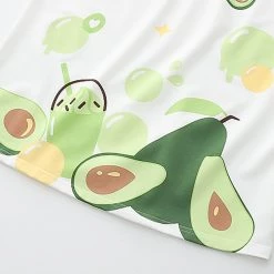Juwas CLOTHING Strawberries Avocado Print Cotton T-shirt