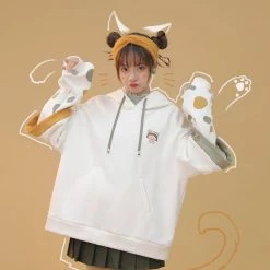 -Juwas Kawaii Maruko Cartoon Back Pocket Hoodies NEW ARRIVAL