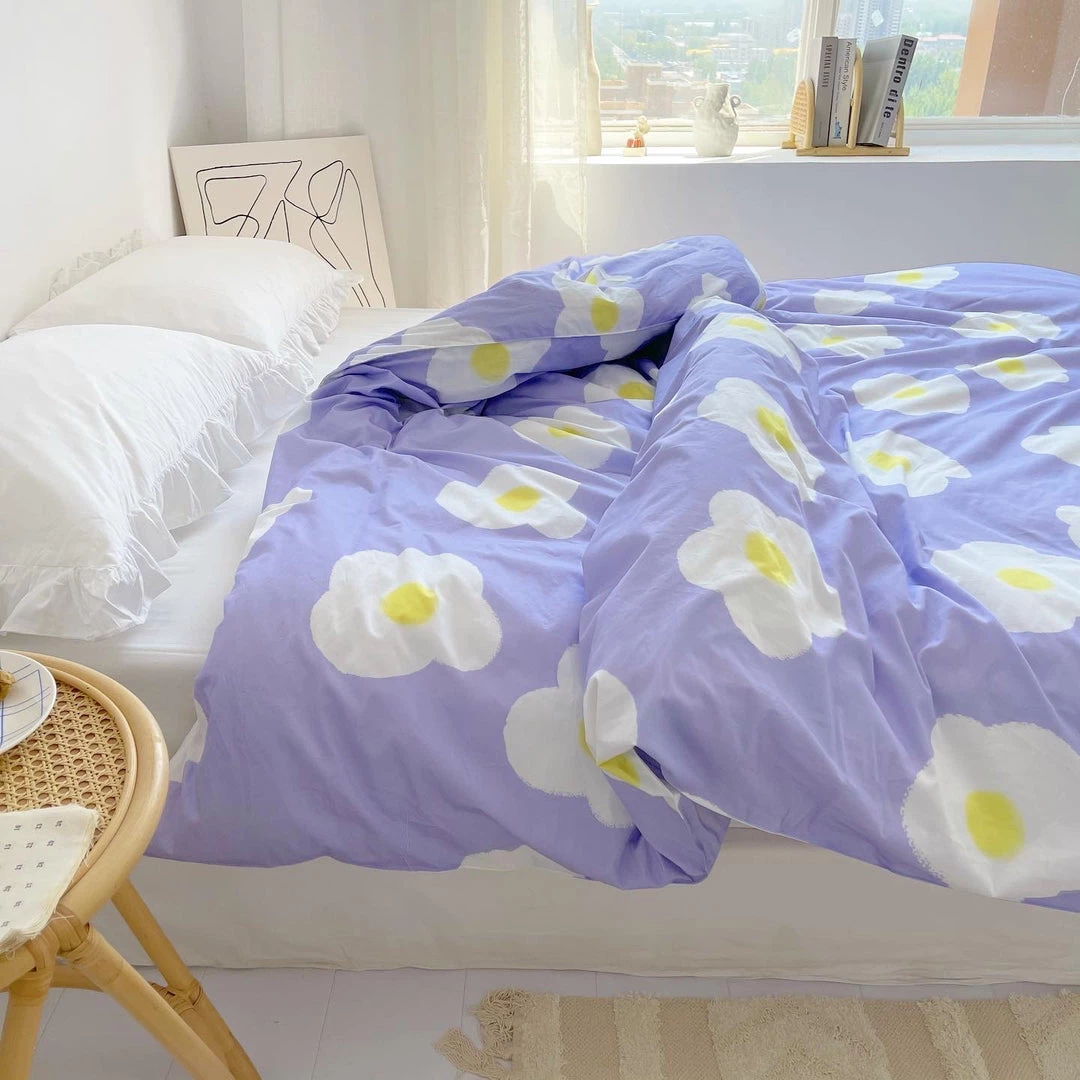 Juwas Flowers Lavender Beddings Sheet Set NEW ARRIVAL 5 Juwas Flowers Lavender Beddings Sheet Set NEW ARRIVAL