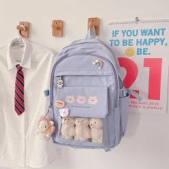 Juwas NEW ARRIVAL Bears Print Pocket School Backpack