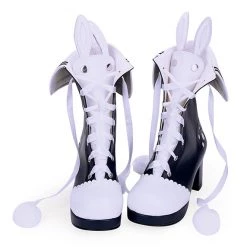 Juwas NEW ARRIVAL Kawaii Bunny Ears Two-Tone High Boots