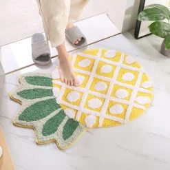 Juwas Kawaii Yellow Pineapple Doormat/Mini Rug HOME&LIFESTYLE