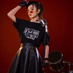 Juwas NEW ARRIVAL Gothic Black Music Concerto T-Shirt