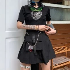 Juwas Gothic Irregular Cargo Mini Skirt NEW ARRIVAL
